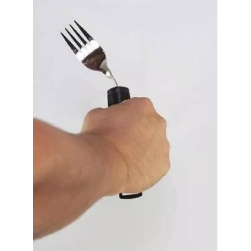 Tenedor flexible para usuarios con discapacidad