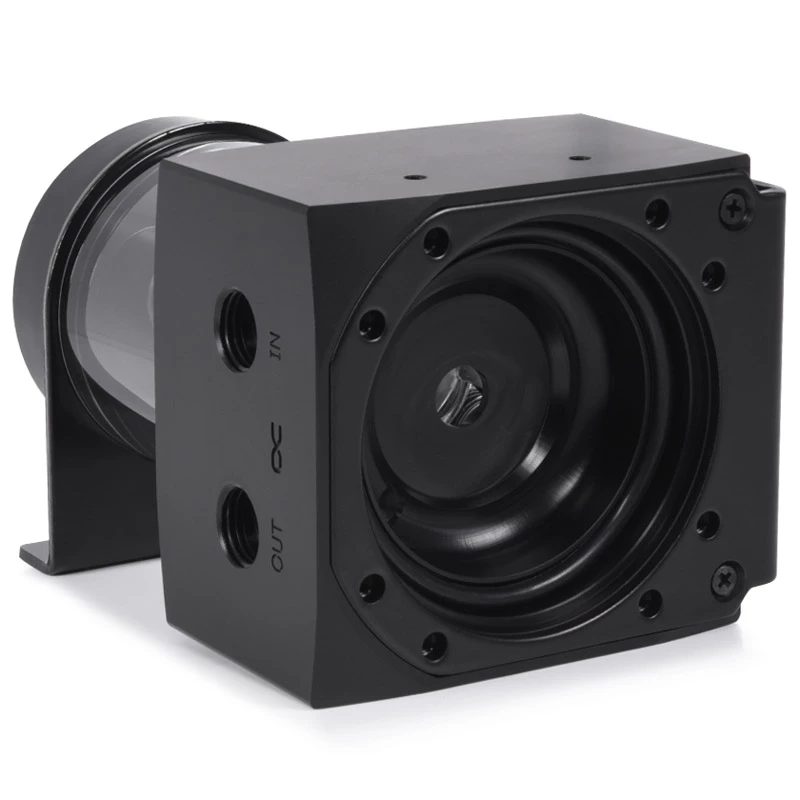 Alphacool Core 100 Aurora 15393 depósito, D5/VPP, ARGB, acetal/acrílico, negro