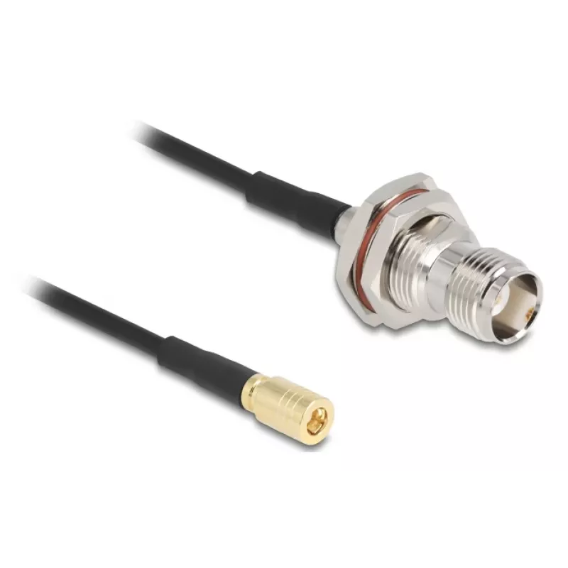 Cable de antena Delock conector hembra TNC a conector macho SMB RG-174 20 cm (90724)