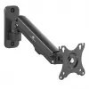 Maclean MC-458 soporte de pared para monitor, muelle de gas, altura regulable, 17-27 pulgadas, hasta 7 kg, VESA 75x75/100x100, negro