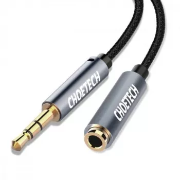 Cable de audio auxiliar CHOETECH AUX001 3,5 mm conector macho a conector hembra, 2 m de longitud