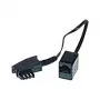 Cable telefónico Helos 014149 0,2 m negro