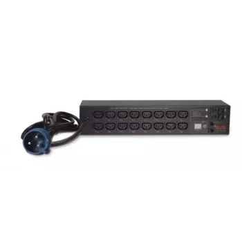 Unidad de distribución de energía APC AP7922B — 16 tomas C13, PDU medida y conmutada, 2U, 200–230 V, 32 A, cable de 3,05 m, negro