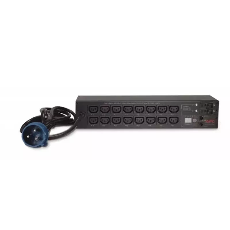 APC AP7922B PDU para rack con conmutación, 2U, 230 V, 32 A, entrada IEC 60309, 16 salidas C13, Ethernet 10/100, cable de 3,66 m