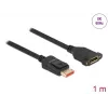 Cable de extensión DisplayPort Panel-Mount DeLOCK 87095 8K 60 Hz 1 m