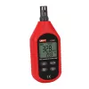 Medidor mini de temperatura y humedad UT333 — termohigrómetro portátil para medición de temperatura y humedad relativa