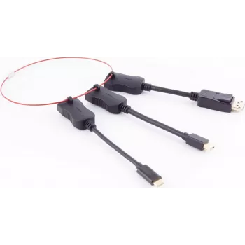 Set de adaptadores HDMI-A shiverpeaks, conector DisplayPort/Mini-DisplayPort/USB-C, 4K60Hz (BS10-01020)