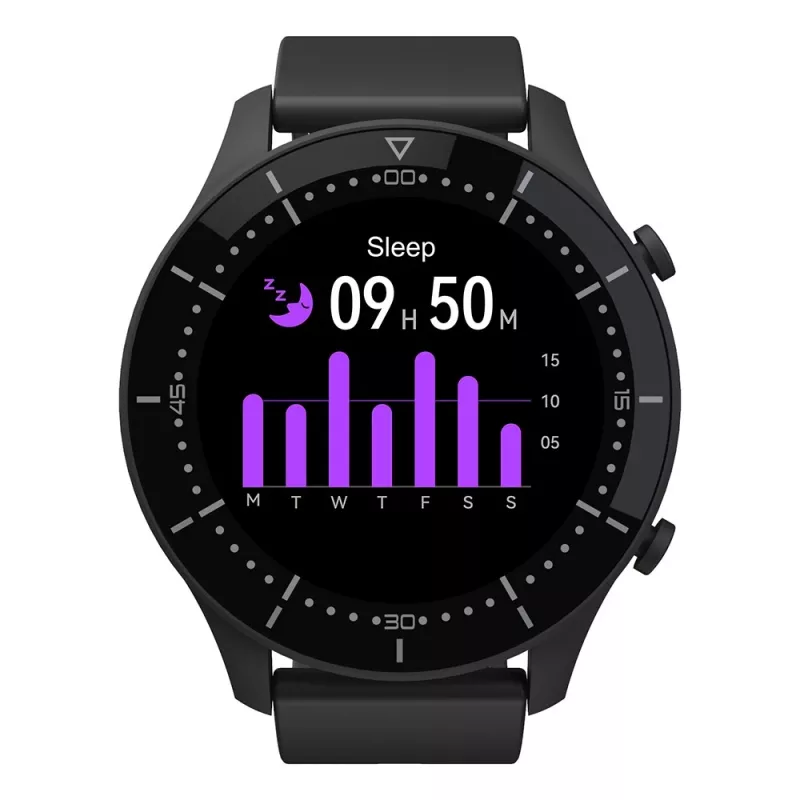Smartwatch MEDIA-TECH MT870 — pantalla táctil IPS de 1,3 inch (3,3 cm), carcasa de 51 mm, Bluetooth, negro