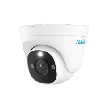 Cámara de vigilancia IP Reolink P344 Dome — 12 MP (4512×2512), objetivo de 4 mm, PoE/DC, IP67, 30 m IR, Blanco turret, ángulo de visión 100°×50°
