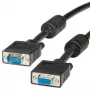 Cable VGA ROLINE HQ 10m HD15 M - HD15 F