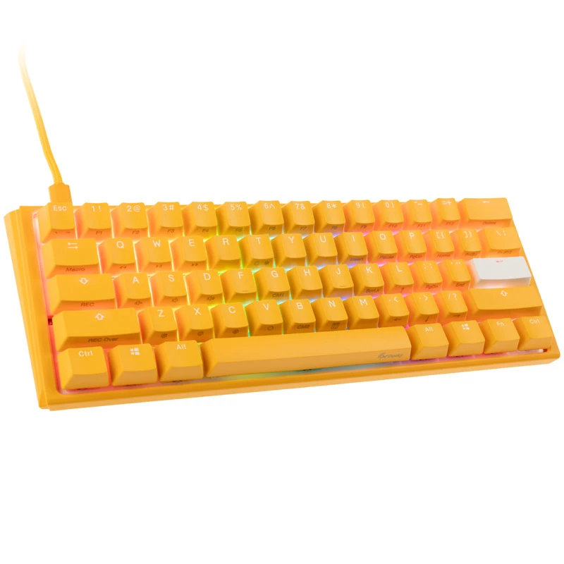 Teclado gaming Ducky One 3 Yellow RGB LED MX-Clear US