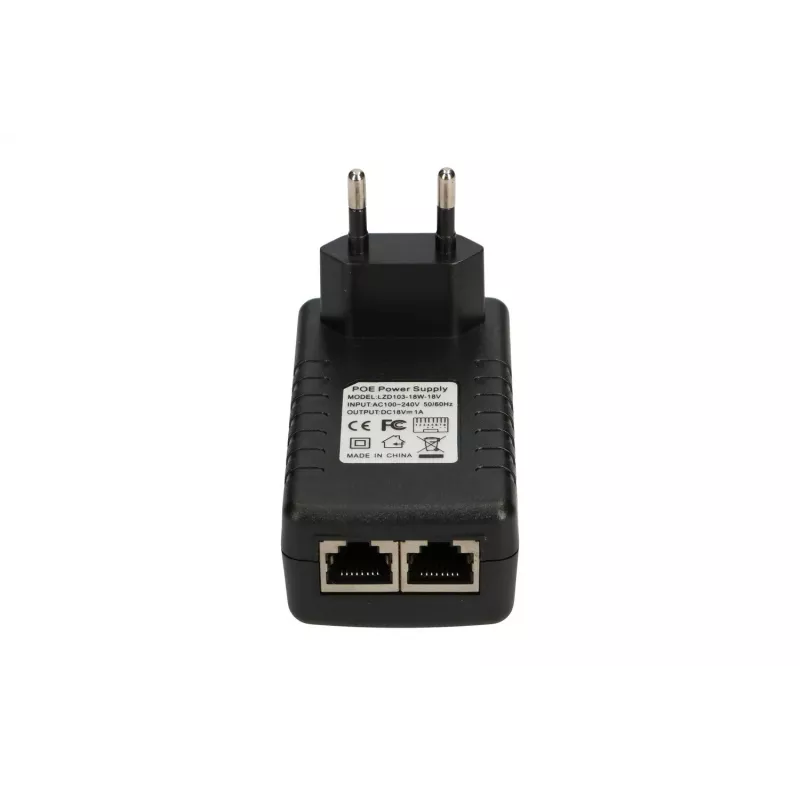 Adaptador PoE Extralink POE-18-18W 18V 1A 18W conector de pared