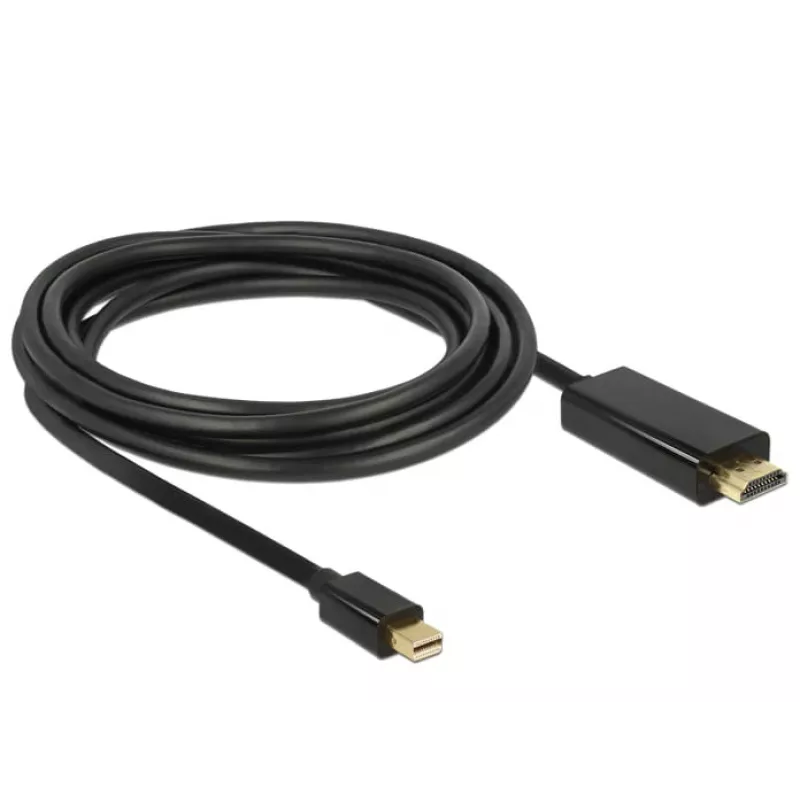 Adaptador de cable de vídeo DeLOCK 83698 Mini DisplayPort a HDMI 1 m negro