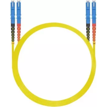 Latiguillo de fibra óptica helos E2000 OS2 9/125 µm, monomodo, 3 m, amarillo
