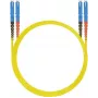 Latiguillo de fibra óptica helos E2000 OS2 9/125 µm, monomodo, 3 m, amarillo