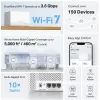 Sistema Wi-Fi Mesh TP-LINK Mercusys Halo H25BE (Wi-Fi 7, doble banda 2,4/5 GHz, 2880 Mbps) pack de 2, 3 antenas internas, blanco