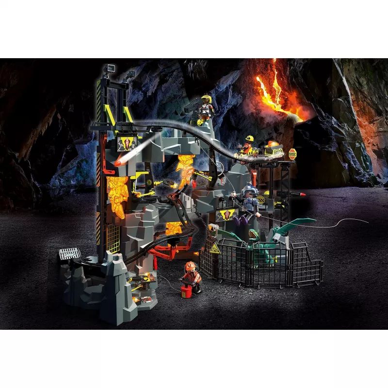 Playmobil - #70925 Dino Rise Dino Mine Set de construcción de 386 piezas - Multicolor