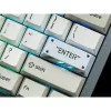 Enter Aluminum Alloy Artisan Keycap, Tecla blanca/naranja