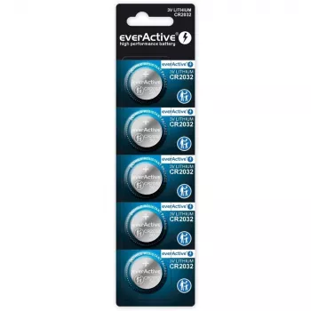Pilas de litio everActive CR2032 - blíster 5 uds.