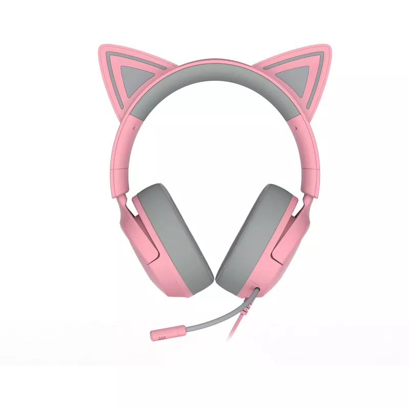 Auriculares Razer Kraken Kitty V3 X — Con cable, USB Type-A, Over-Ear, 20–28kHz, cable de 1,3 m, Rosa