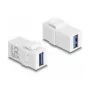 Módulo Keystone DeLOCK USB 3.0 A conector hembra a USB 3.0 A conector hembra blanco 1:1