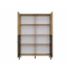 Vitrina KAMARO 4DK estrecha/GŁ roble ARTISAN