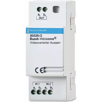 Distribuidor de vídeo Busch-Jaeger 2CKA008300A0043, dimensiones 36×65×90 mm