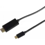 Adaptador de cable de vídeo ShiverPeaks BS10-57045 3 m USB Type-C HDMI negro