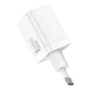 Cargador rápido Baseus Super Si Pro USB + USB-C 30W (blanco)