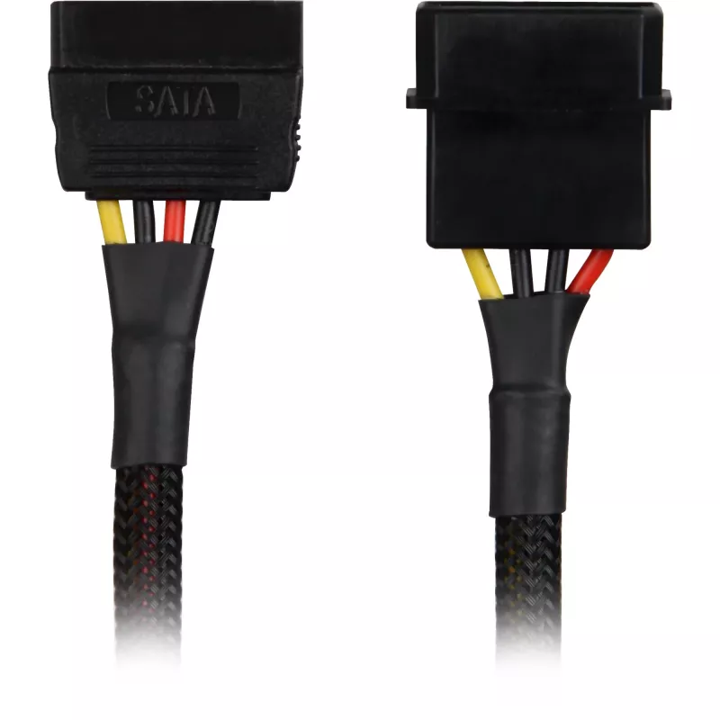 Cable adaptador de alimentación SATA Sharkoon 15 cm — Adaptador para conectores de alimentación SATA