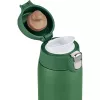 Vaso de viaje EMSA N2151900, verde oscuro, 0,4 L, tapa abatible