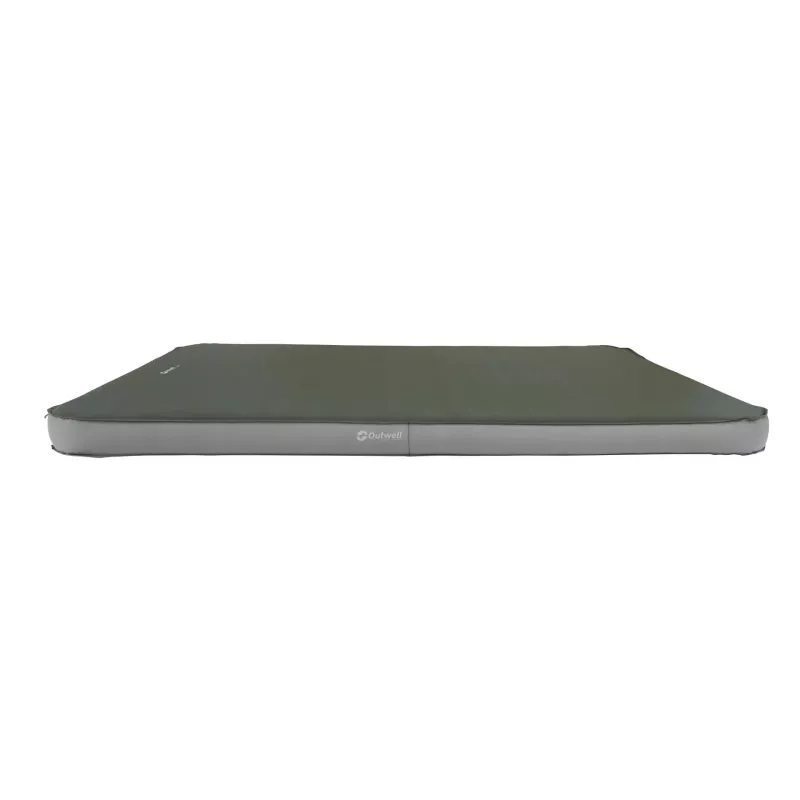 Colchón hinchable doble Outwell 400146 — 1350×2030×100 mm, poliéster, verde/gris