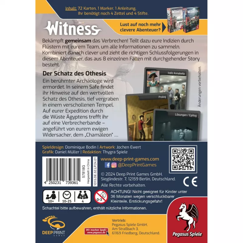Deep Print Games: Witness - El tesoro de Othesis, juego de rompecabezas