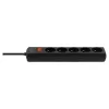 Regleta de enchufes SAVIO LZ-17 — 5 tomas, cable de 3 m, enchufes con toma de tierra