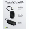 Batería externa 5.000 mAh, cable USB-C integrado de 13 cm, 20 vatios (negro, 5 Ah, 1x USB-A, 1x USB-C, PD, QC)