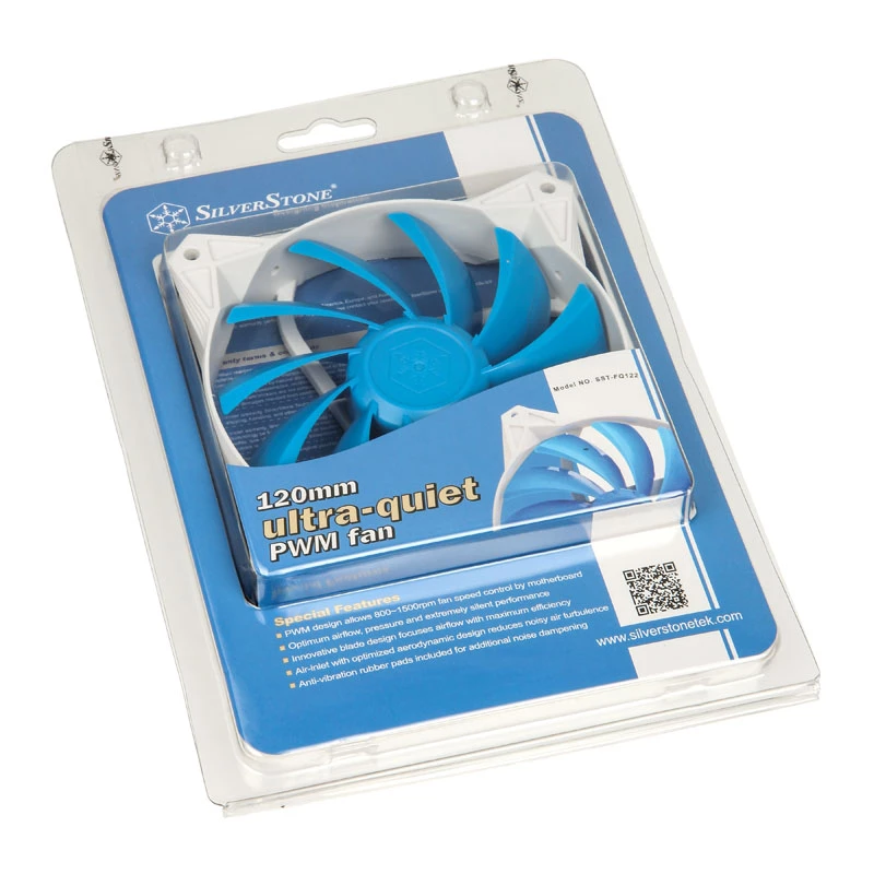 Ventilador de caja SilverStone SST-FQ122 120 mm - blanco