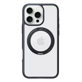 Funda protectora Torras Ostand R Fusion para iPhone 16 Pro Max – negra