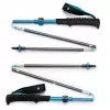 Bastones de trekking Black Diamond Distance Carbon FLZ, ajustables 110–125 cm, caña de carbono, plegables, 3 piezas, 336 g