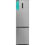 Gorenje NRB620E61X4WFE frigorífico combi, de libre instalación, NoFrost, 413 l (283 l frigorífico + 130 l congelador inferior), pantalla electrónica, iluminación LED, clase energética E, acero inoxidable