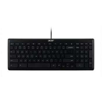 Teclado USB con cable Acer GP.KBD11.04F — Full-Size QWERTY US International, Negro, cable de 1,45 m