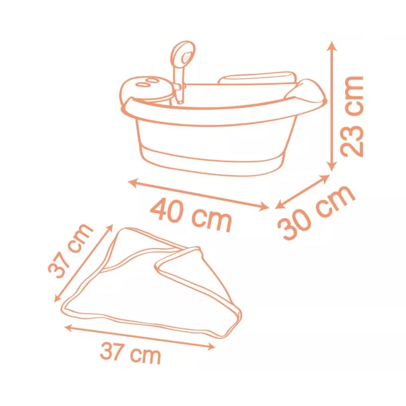 Bañera con enfermera para bebé Balneo