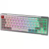 Raijintek MGA-68 teclado gaming, switches Hejin Magnetic Yellow, distribución DE, plateado