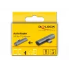 Adaptador de cable DeLOCK 64186 USB Type-C a USB Type-C + 3,5 mm gris