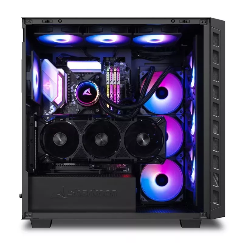 Sharkoon REBEL C80M RGB Midi-Tower Negra