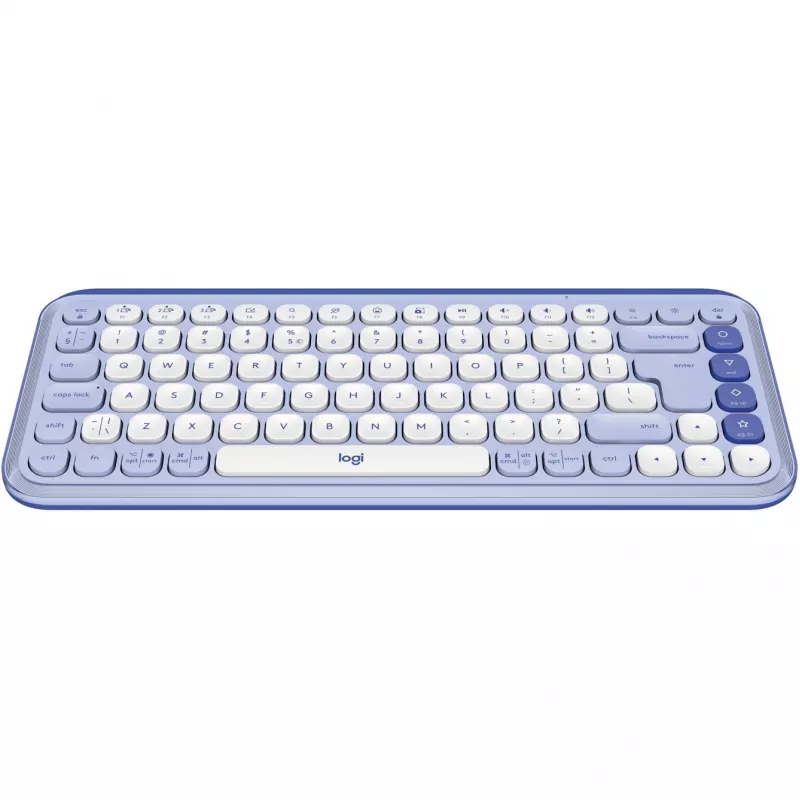 Logitech Teclado Logitech POP ICON KEYS OFF White Lilac US