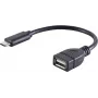 Cable USB S/CONN 13-20015 USB 2.0 0,12 m USB C USB A Negro