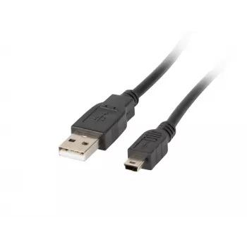 Cable USB 2.0 Mini AM-BM5P 1,8 m negro