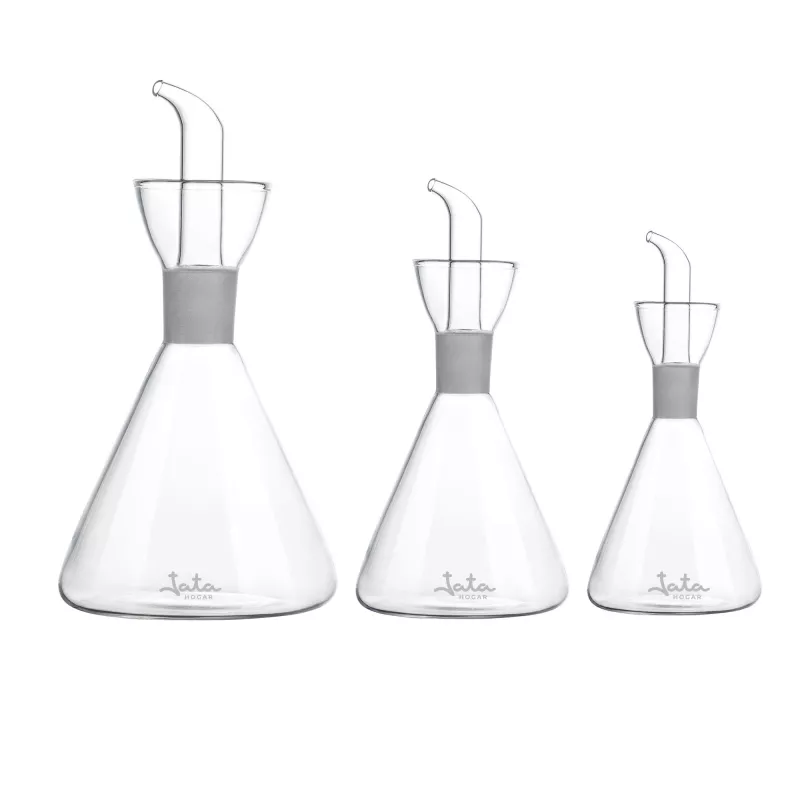 Dispensador de aceite y vinagre JATA HACC4537 500 ml cristal transparente