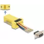 DeLOCK D-Sub 9 pines hembra a RJ45 hembra kit de montaje amarillo VGA RJ-45