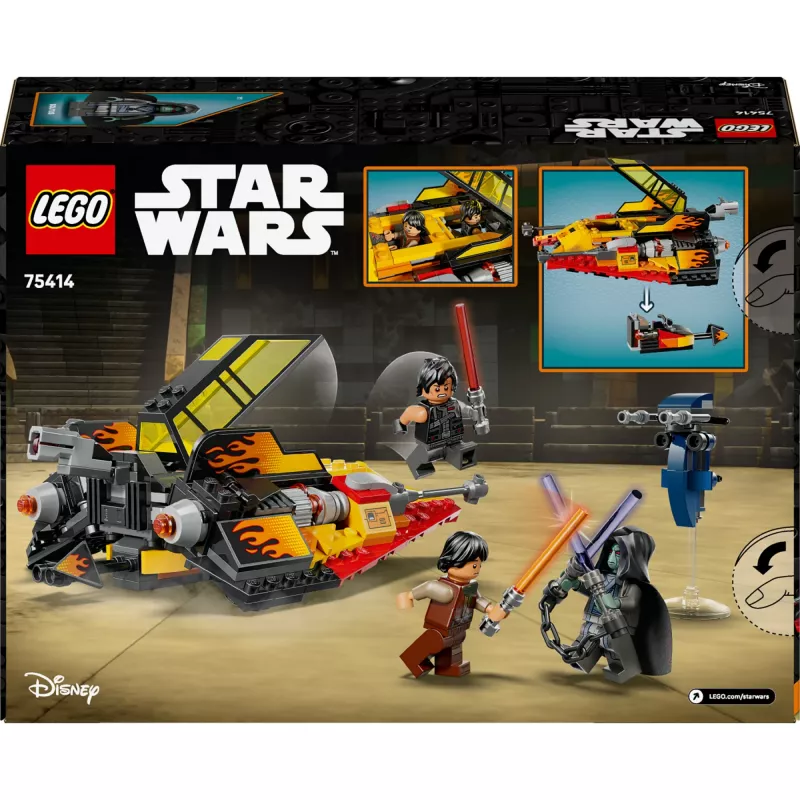 LEGO Star Wars Flame Speeder 75414 set de vehículo de nieve – 349 piezas, 3 minifiguras, edad 7+